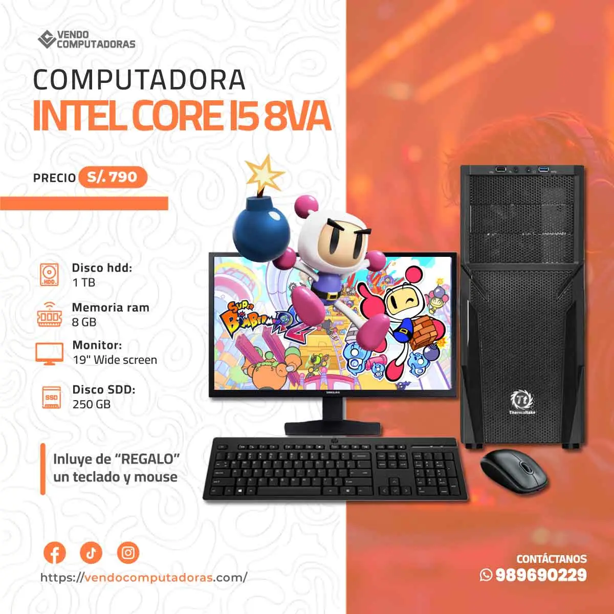 Computadora buena bonita y rápida