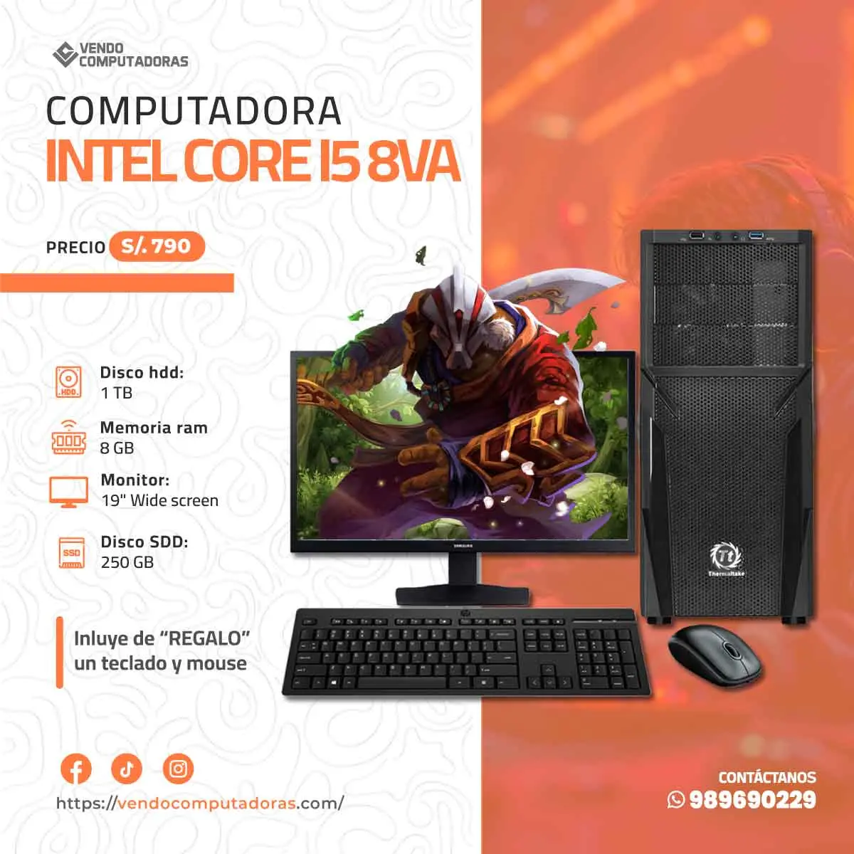 Computadora buena bonita y rápida