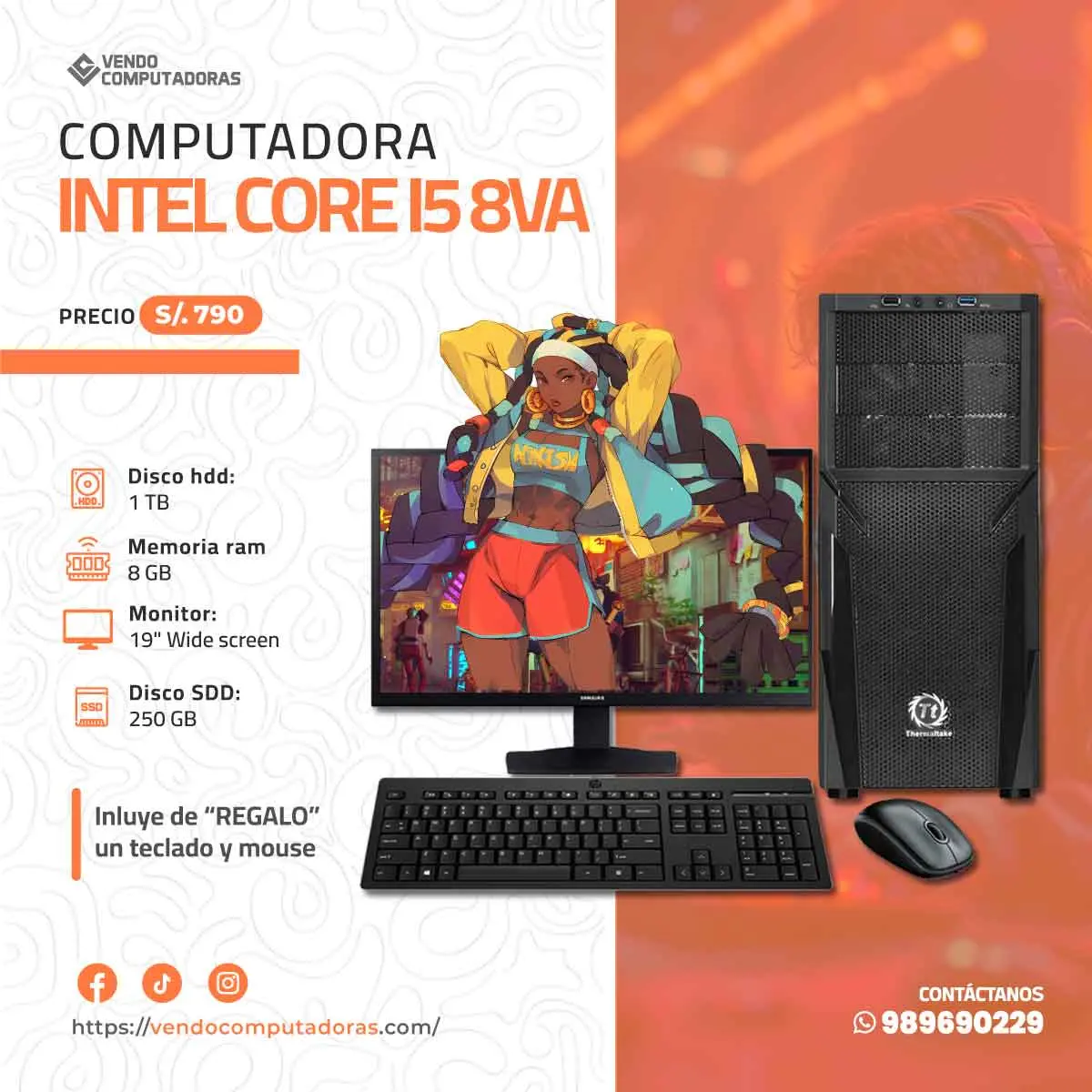 Computadora buena bonita y rápida