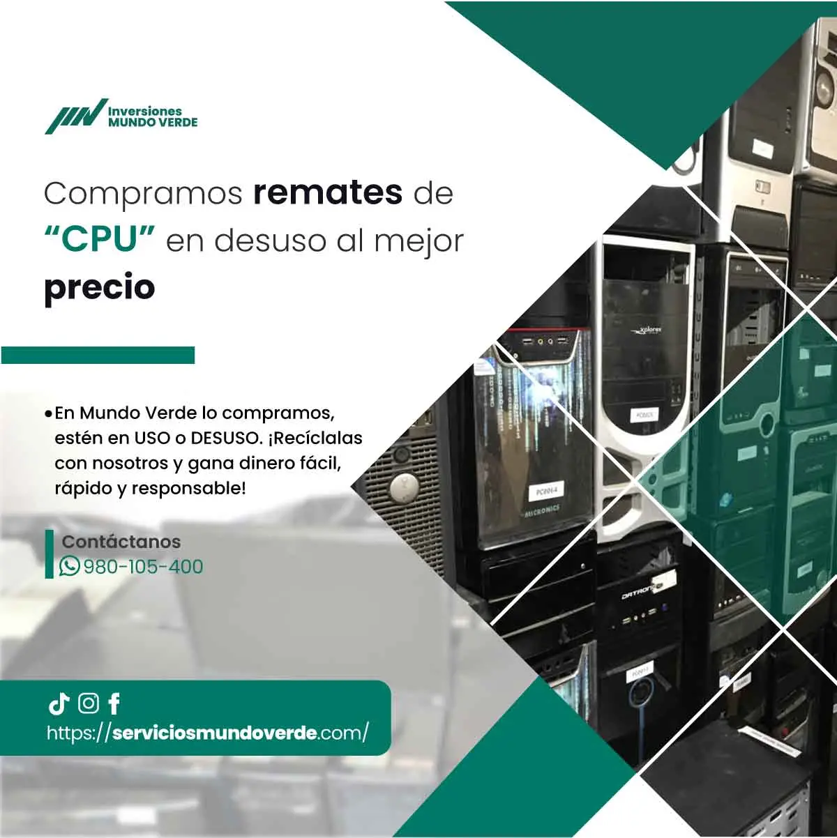 Reciclaje inteligente con pago inmediato