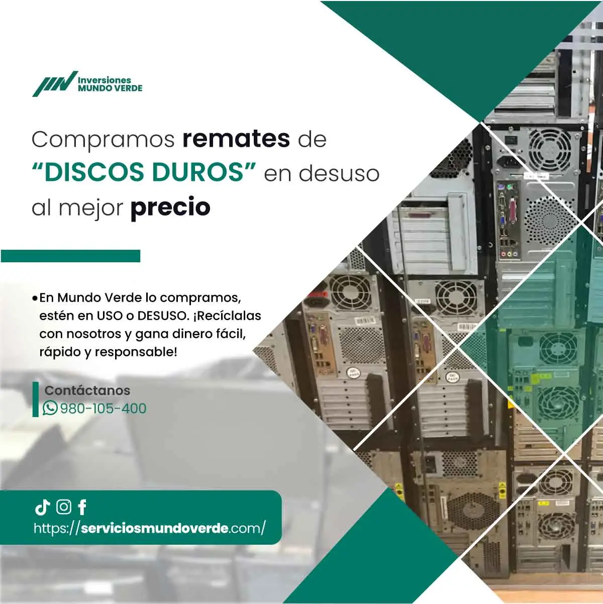 Reciclaje inteligente con pago inmediato