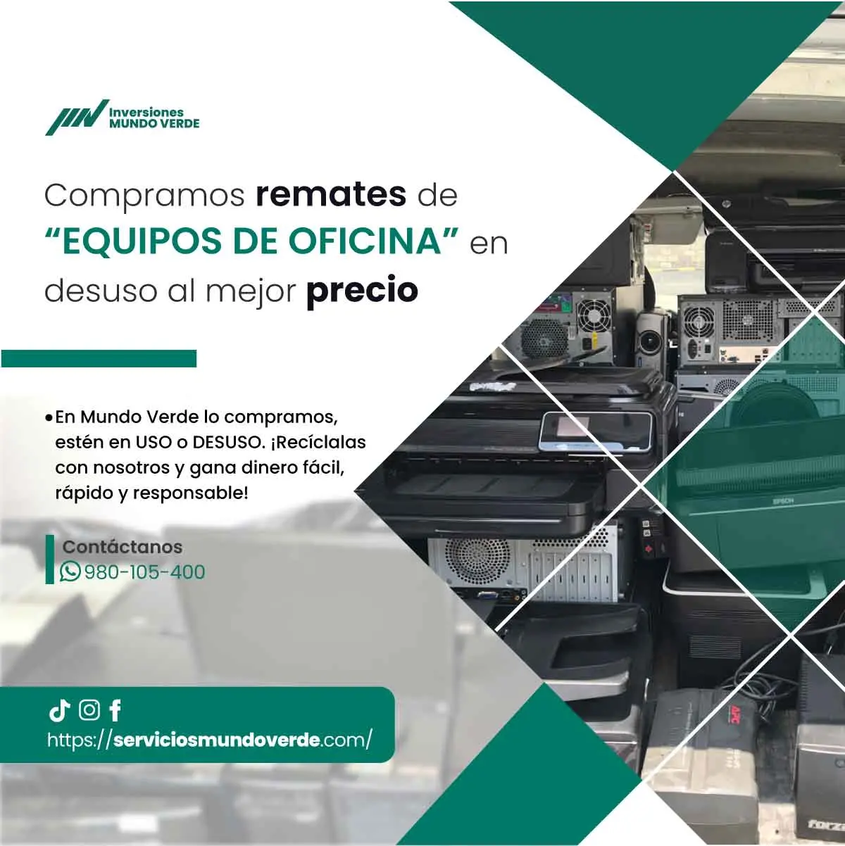 Reciclaje inteligente con pago inmediato