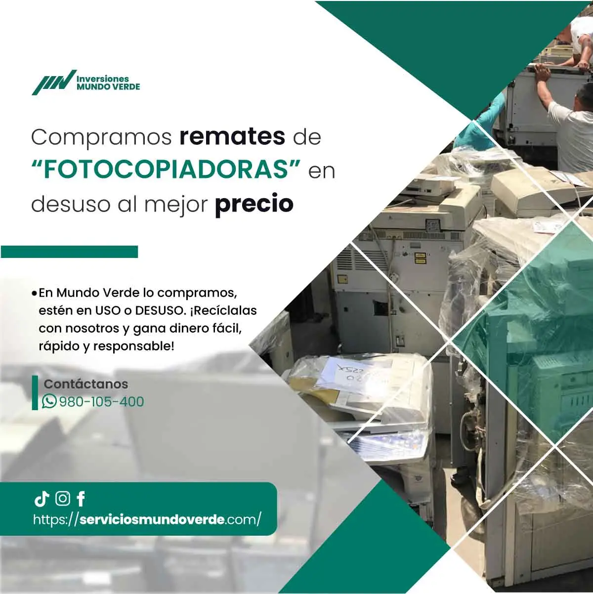 Reciclaje inteligente con pago inmediato