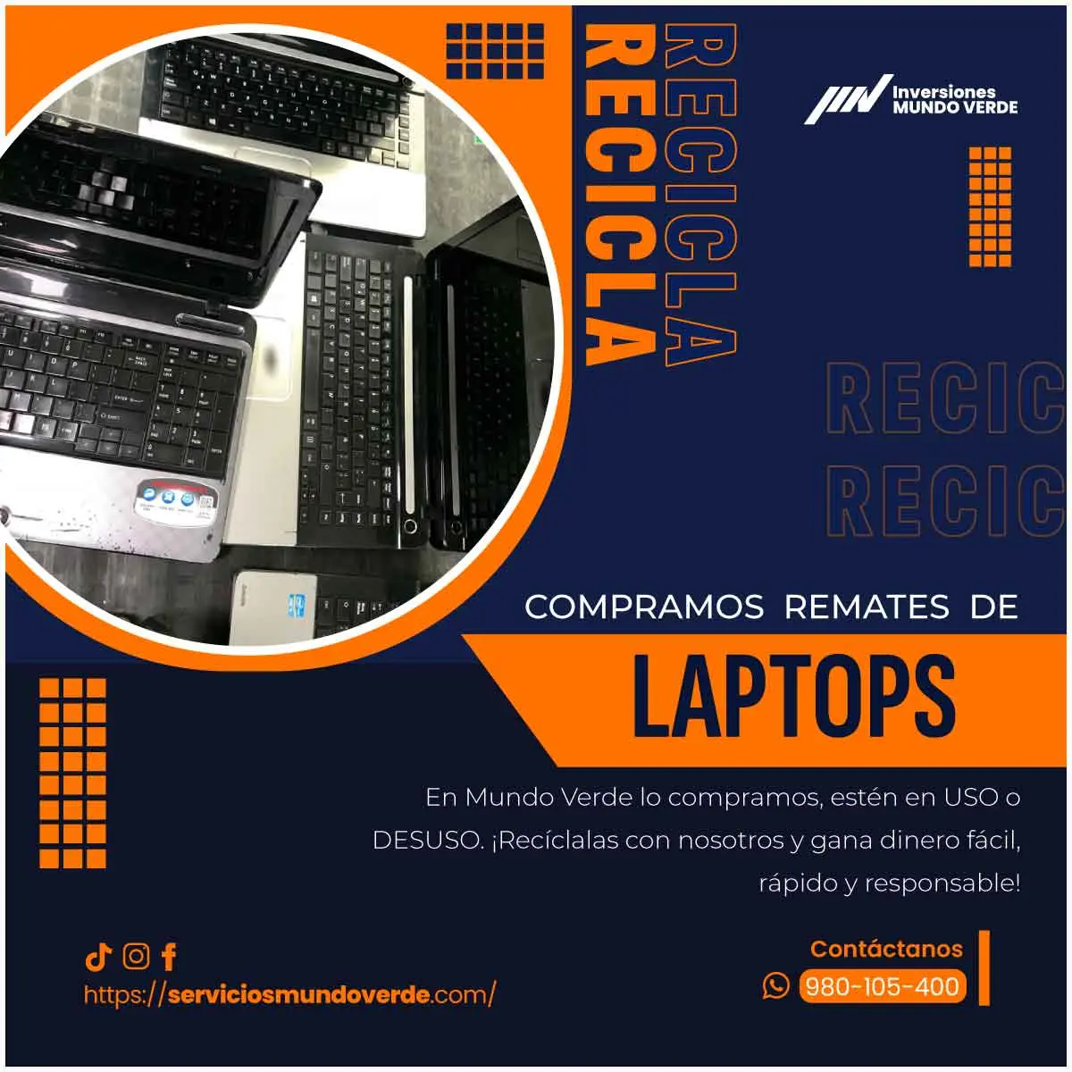  Tienes laptops en desuso Nosotros las compramos 