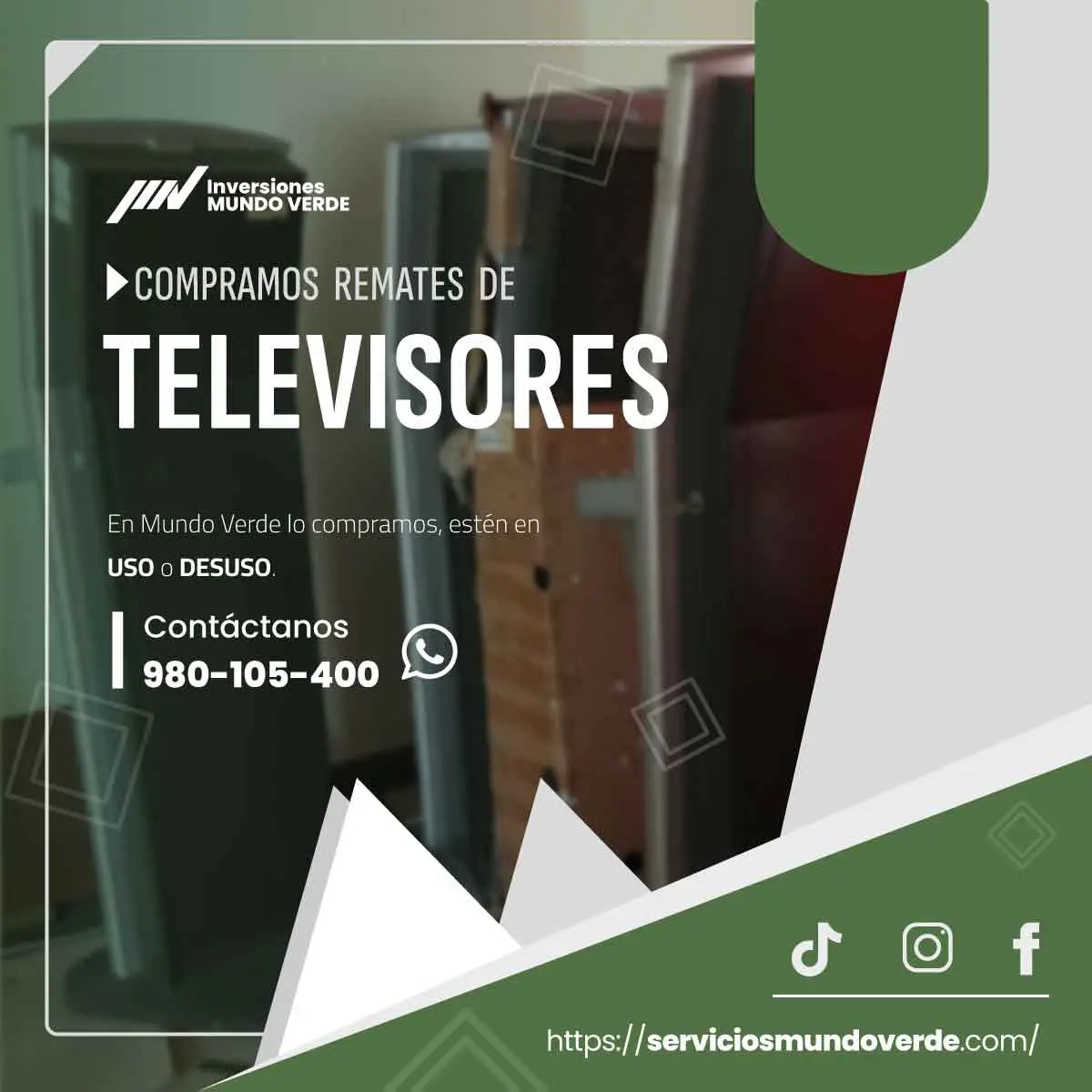  Monitores en desuso ocupando espacio Nosotros los compramos 