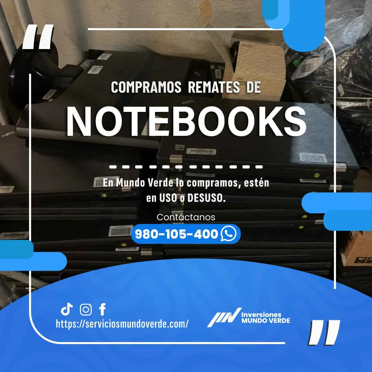  Tus notebooks están guardadas y sin uso 