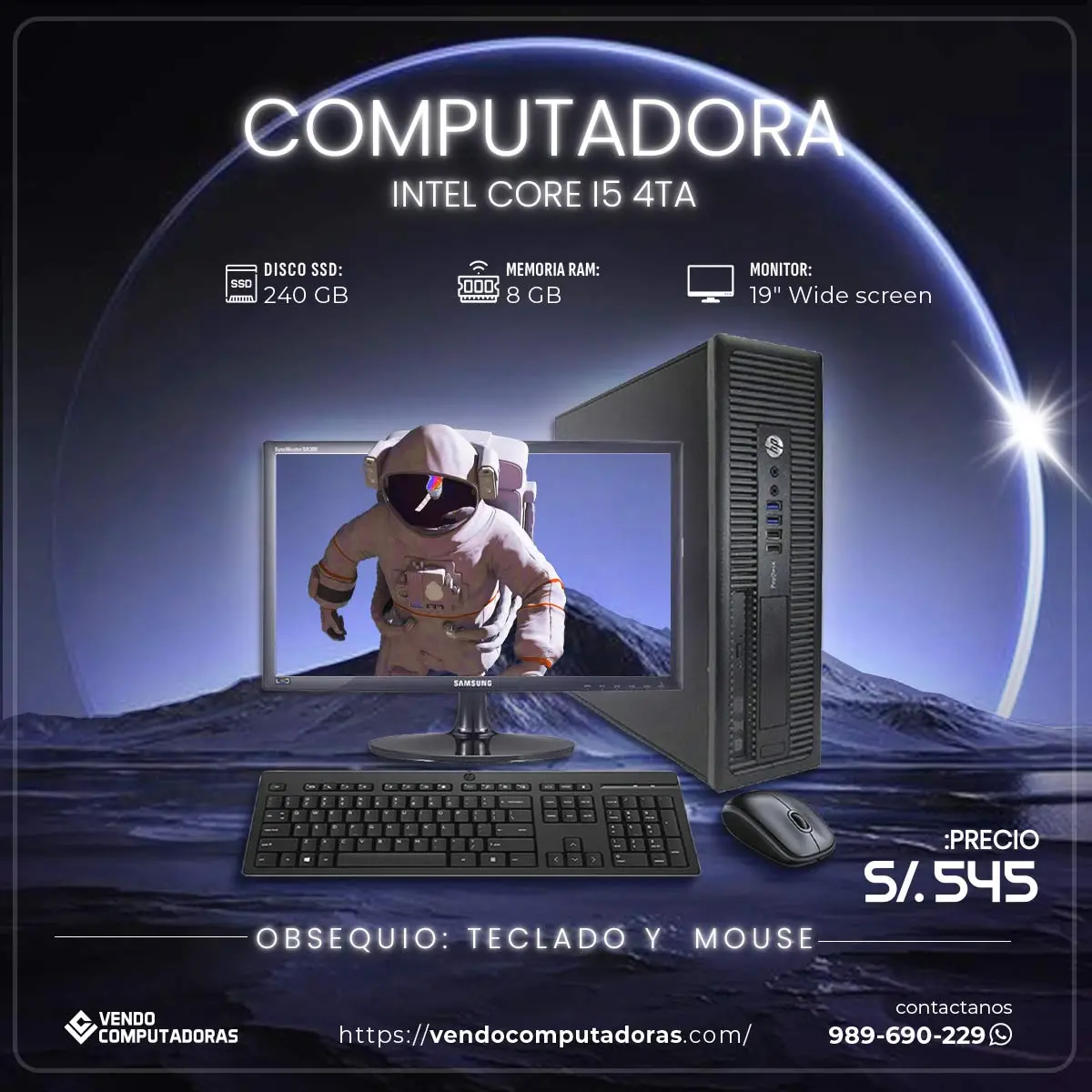 TU NUEVA COMPUTADORA CON MONITOR HOY MISMO 