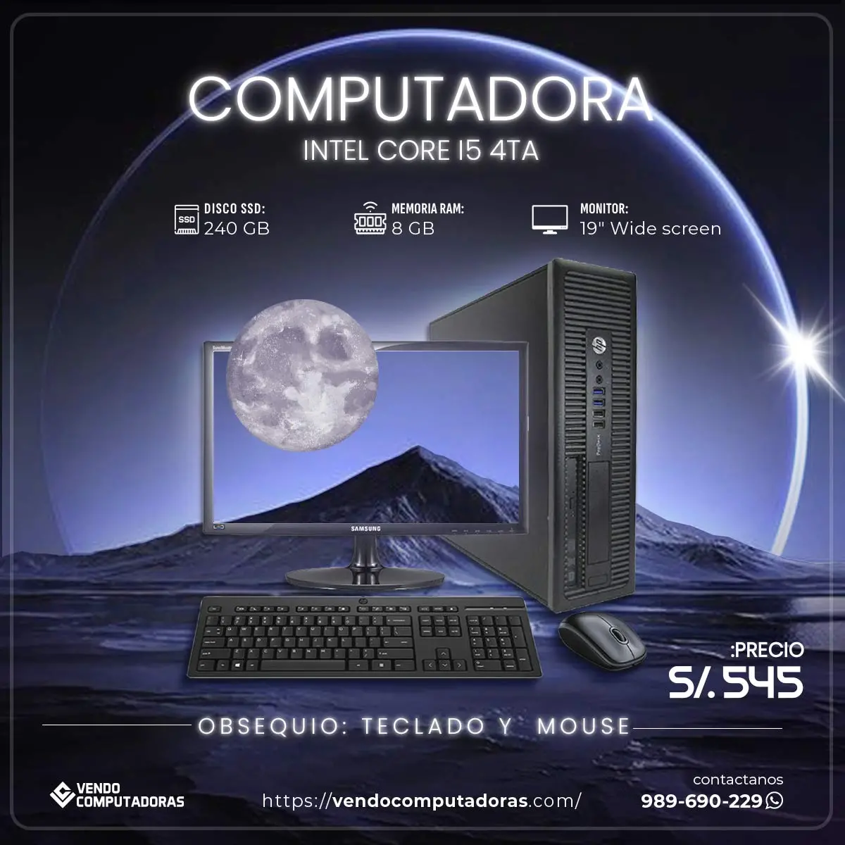 TU NUEVA COMPUTADORA CON MONITOR HOY MISMO 