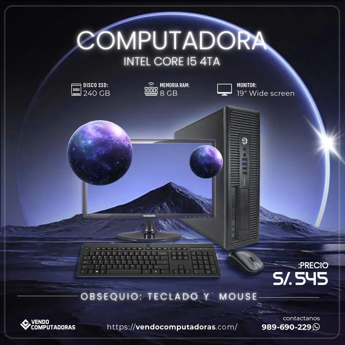 TU NUEVA COMPUTADORA CON MONITOR HOY MISMO 