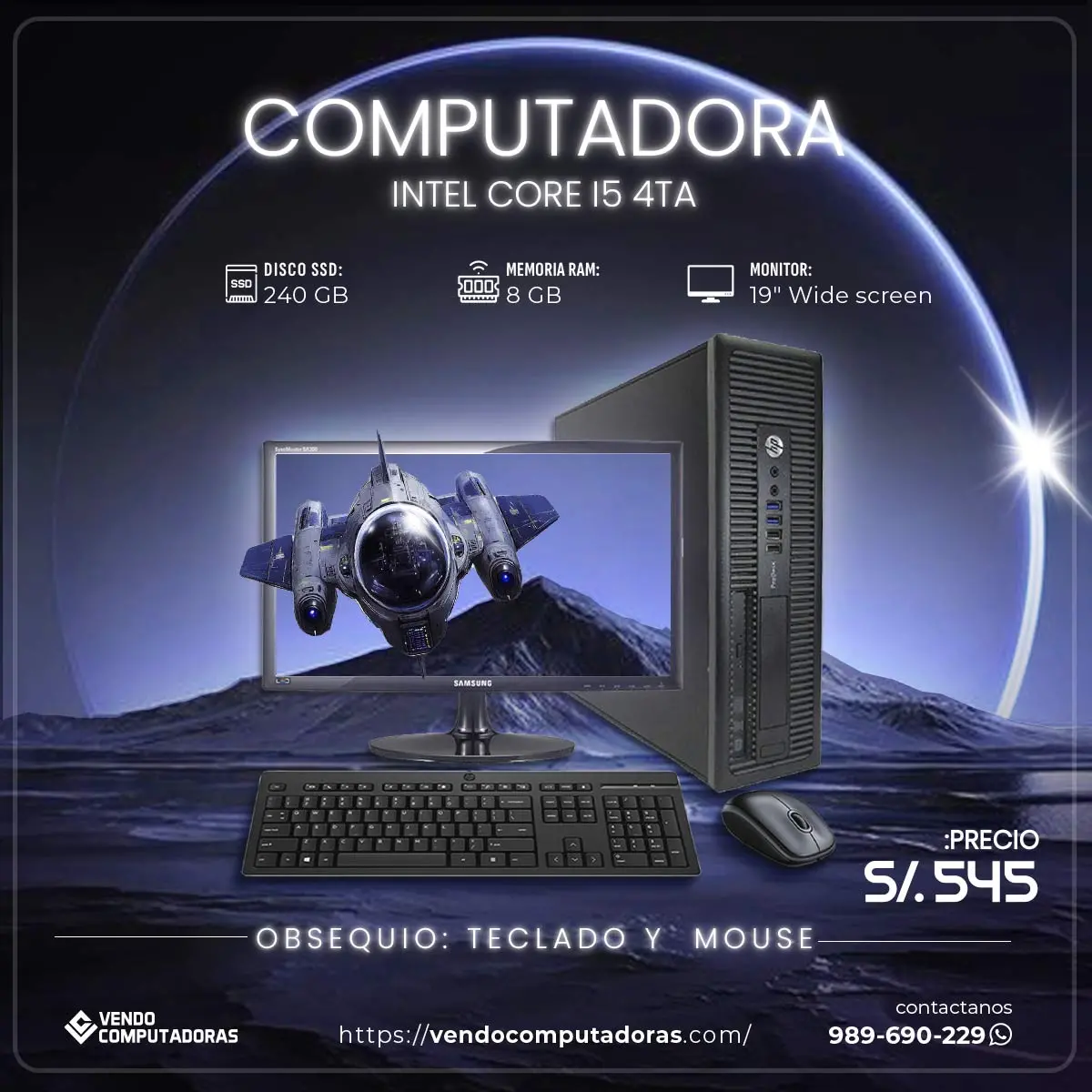 TU NUEVA COMPUTADORA CON MONITOR HOY MISMO 