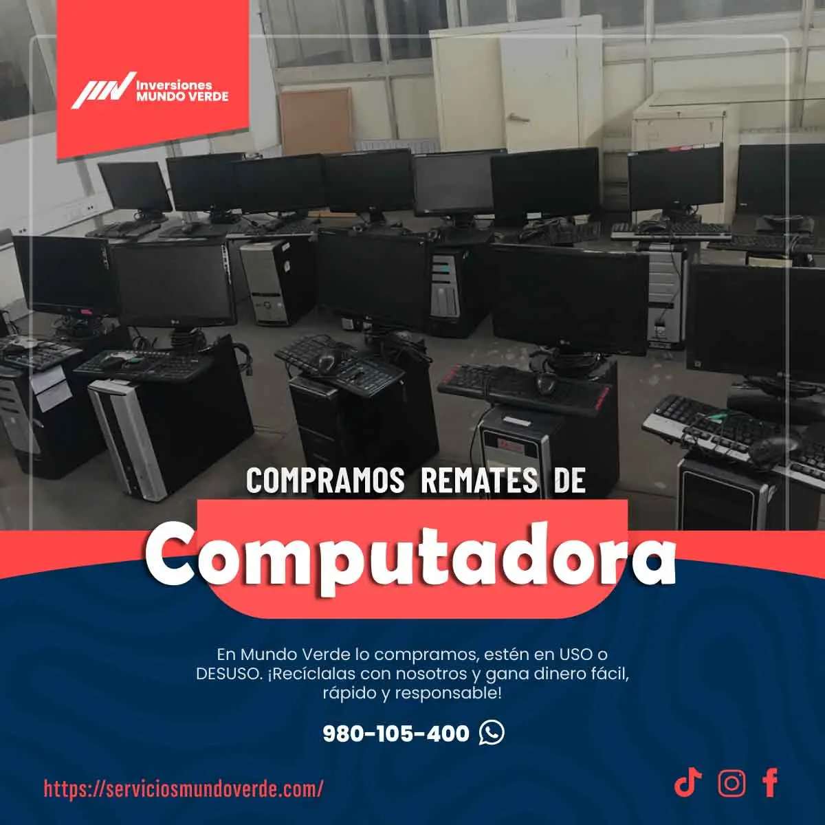  Tienes computadoras en desuso Nosotros las compramos 