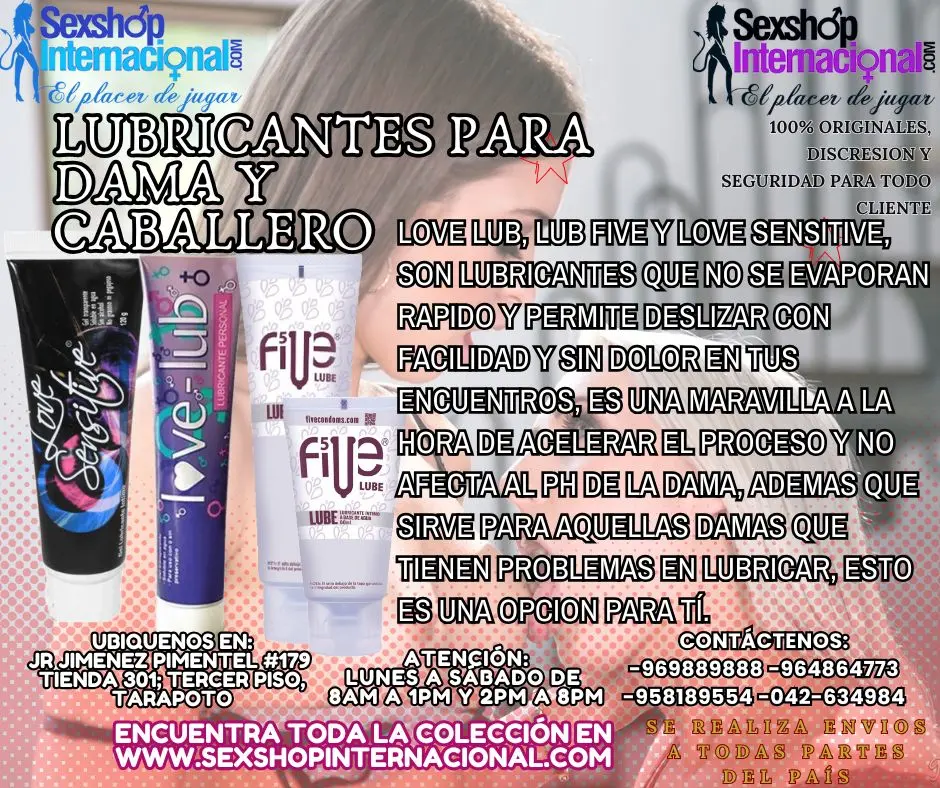 LUBRICANTES PARA QUE PUEDAS ESCOGER SEGUN TUS GUSTOS Y PREFERENCIAS