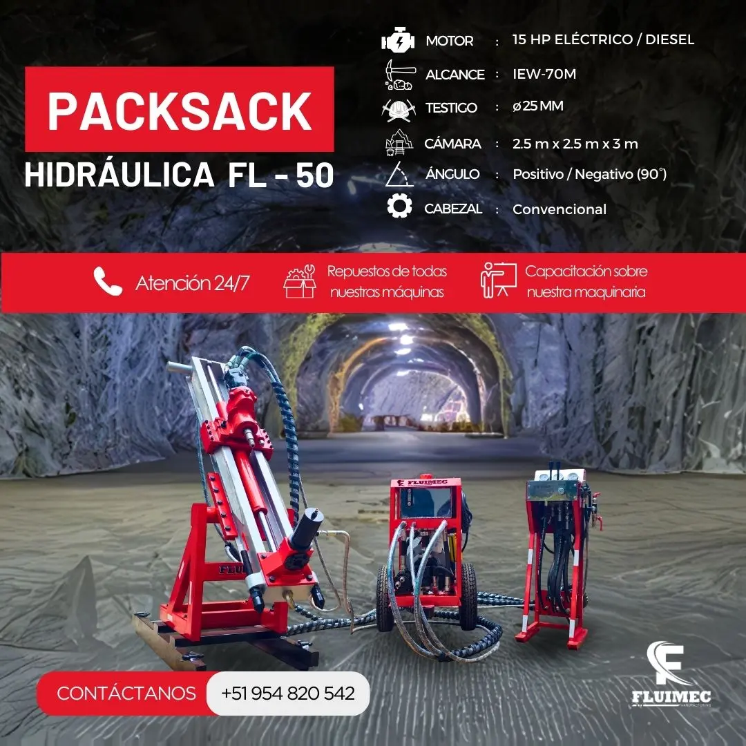  PACKSACK HIDRÁULICA FL50 equipo para mineria 