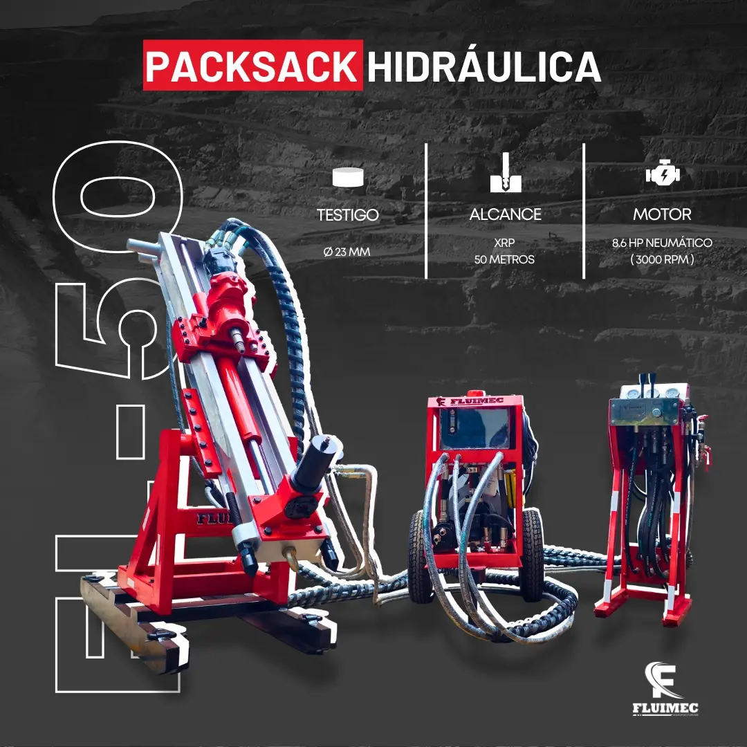 PACKSACK HIDRÁULICA FL50 equipo para industria minera 