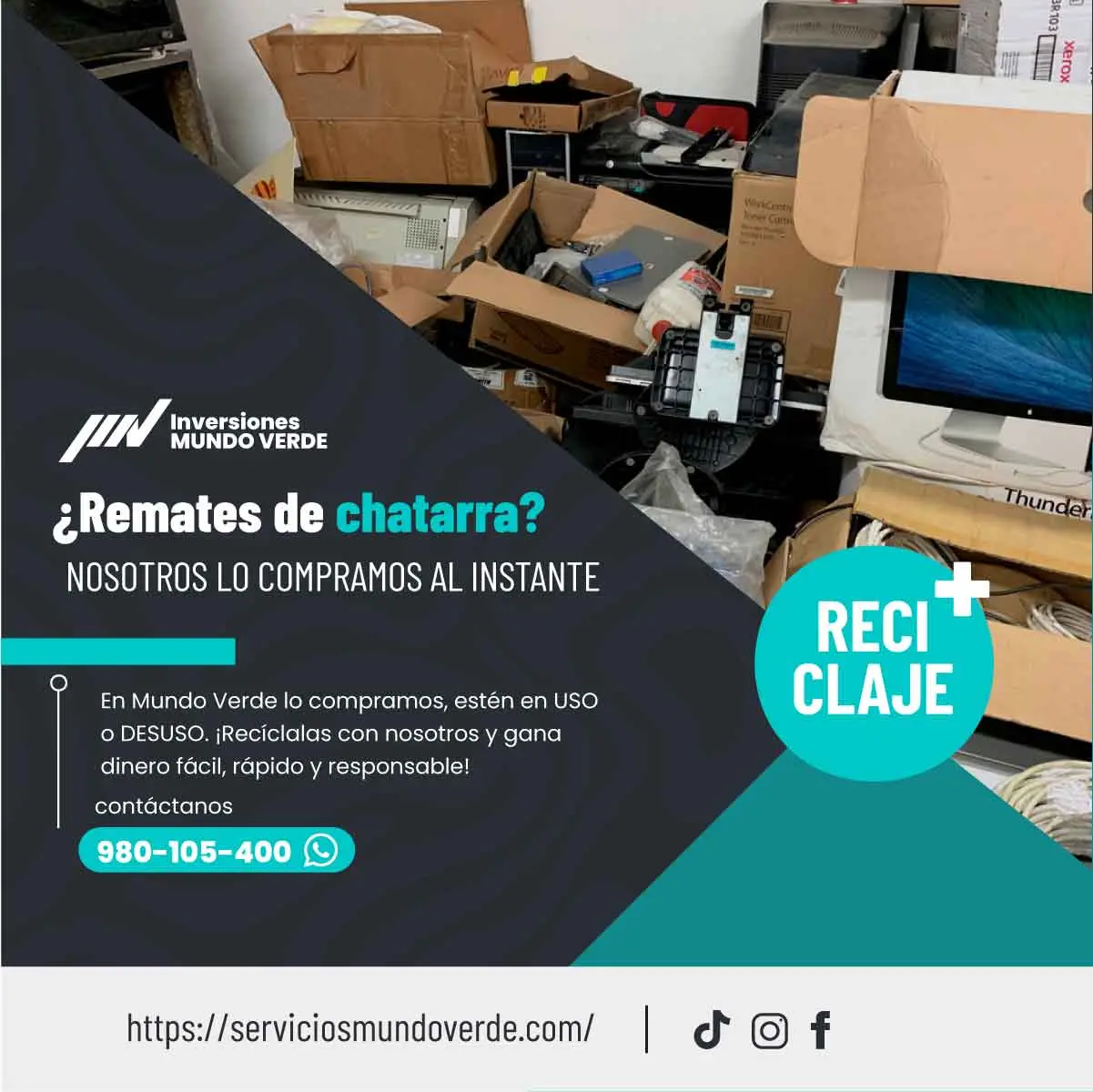 Libérate del desorden nosotros lo reciclamos