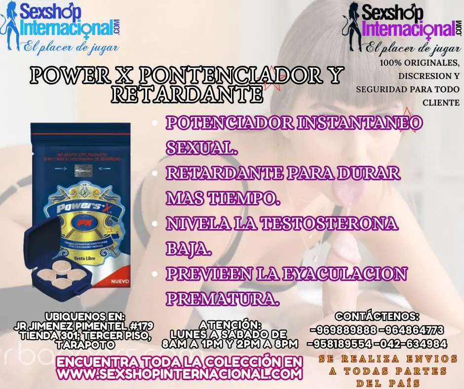 powerX es un producto que aumenta el apetito y la duracion en tus encuentros