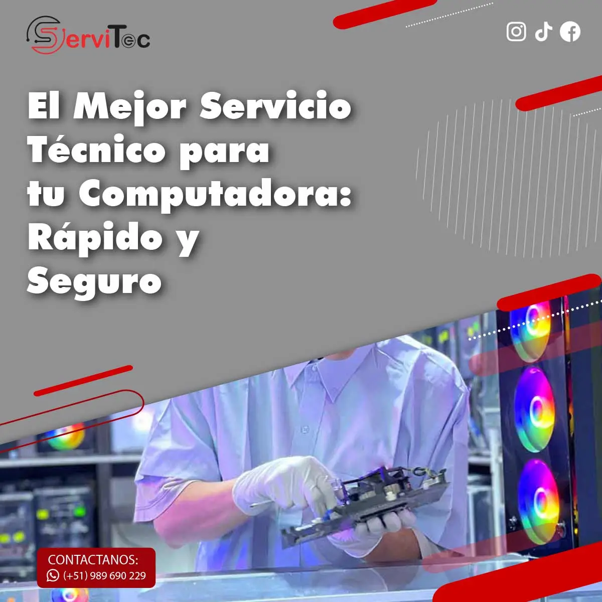  Ensamblaje y Reparación de Computadoras Rápido Seguro y con Garantía