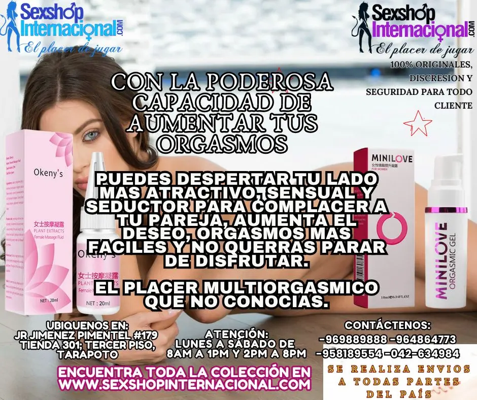 CON LA PODEROSA CAPACIDAD DE AUMENTAR TUS ORGASMO AL MAXIMO