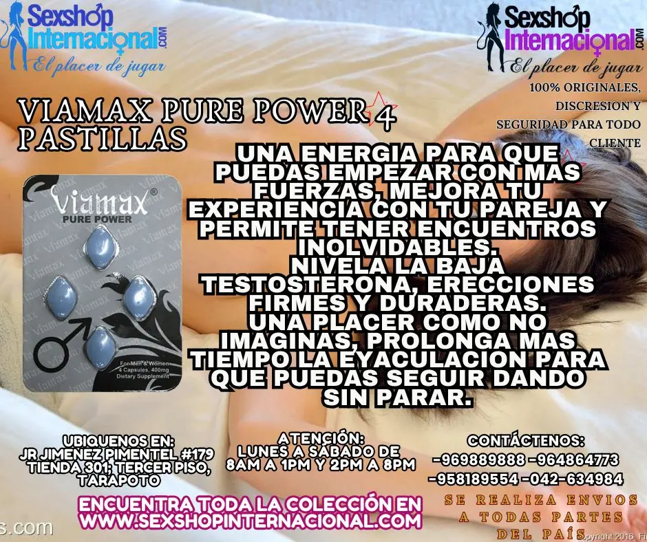 UNA ENERGIA PARA QUE PUEDAS EMPEZAR CON MAS FUERZAS MEJORA TU EXPERIENCIA CON TU PAREJA Y PERMITE TENER ENCUENTROS INOLVIDABLES.