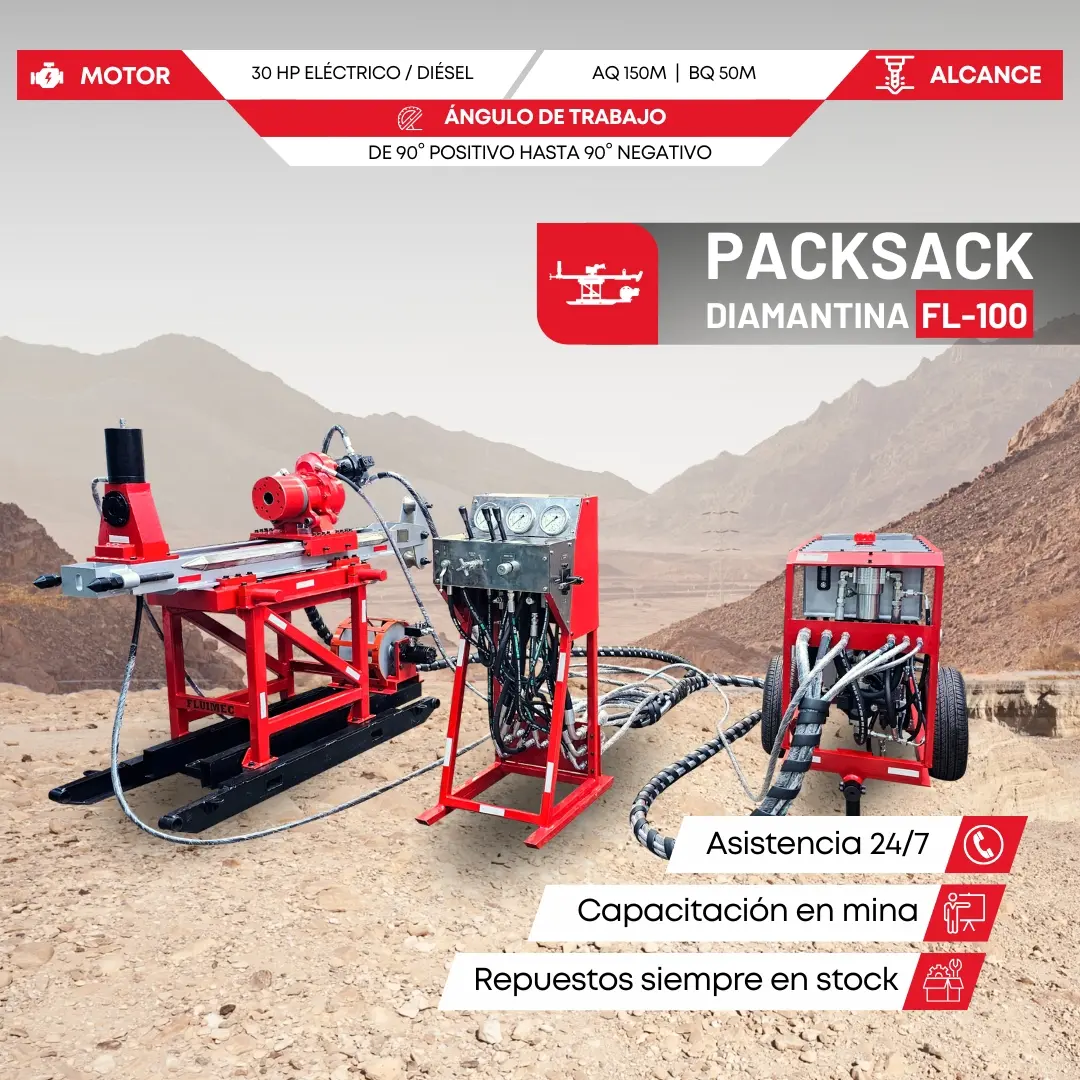 PACKSACK DIAMANTINA FL100 trabajos en mineria 