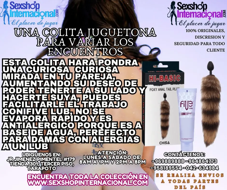 una colita juguetona para variar los encuentros