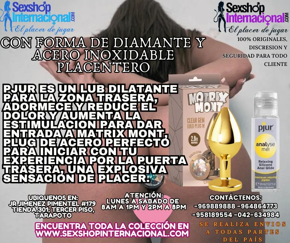 CON UNA FORMA DE DIAMANTE Y DE ACERO INOXIDABLE ESTO TE LLEVARA A UN MUNDO PLACENTERO