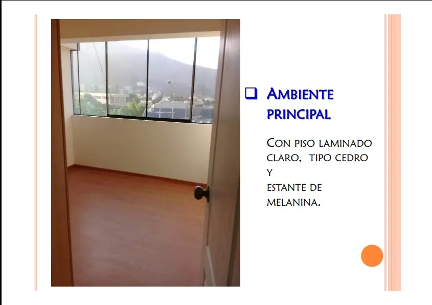 VENTA DPTO-OFICINA VISTA PANORAMICA EN JAVIER PRADO ESTE JUNTO A LA MOLINA