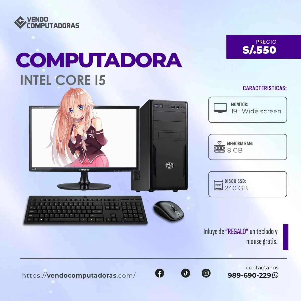  Computadoras listas para rendir al máximo