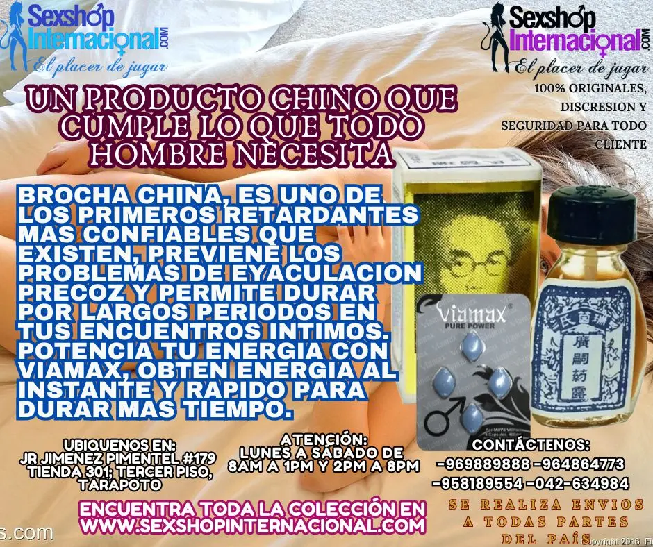 un producto chino que cumple lo que todo hombre necesita BROCHA CHINA ES UNO DE LOS PRIMEROS RETARDANTES 