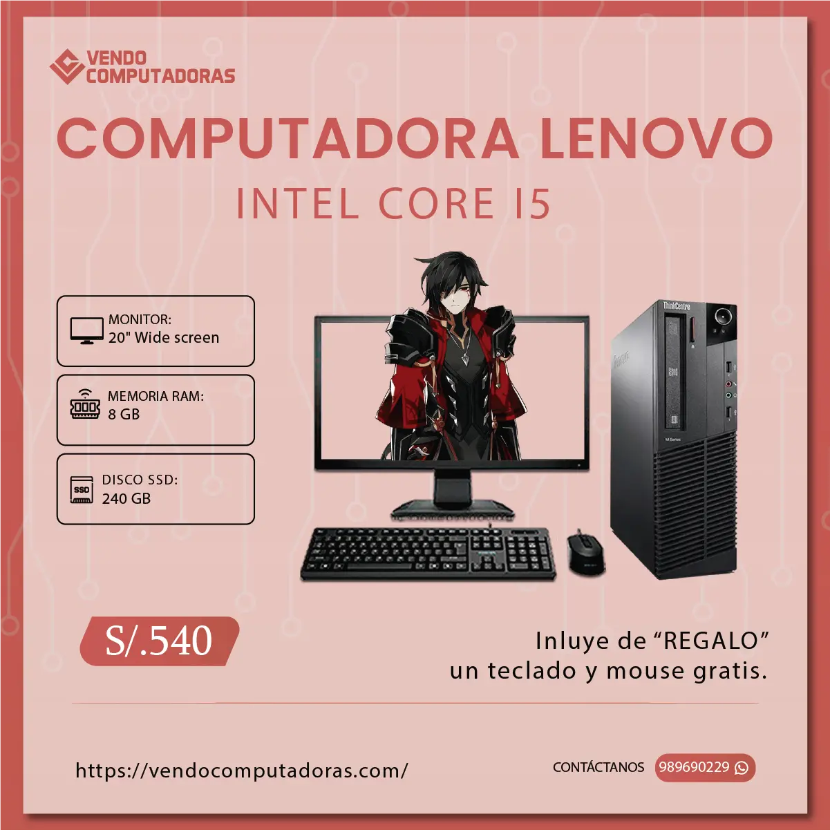 Tu nueva computadora lista para trabajar y jugar