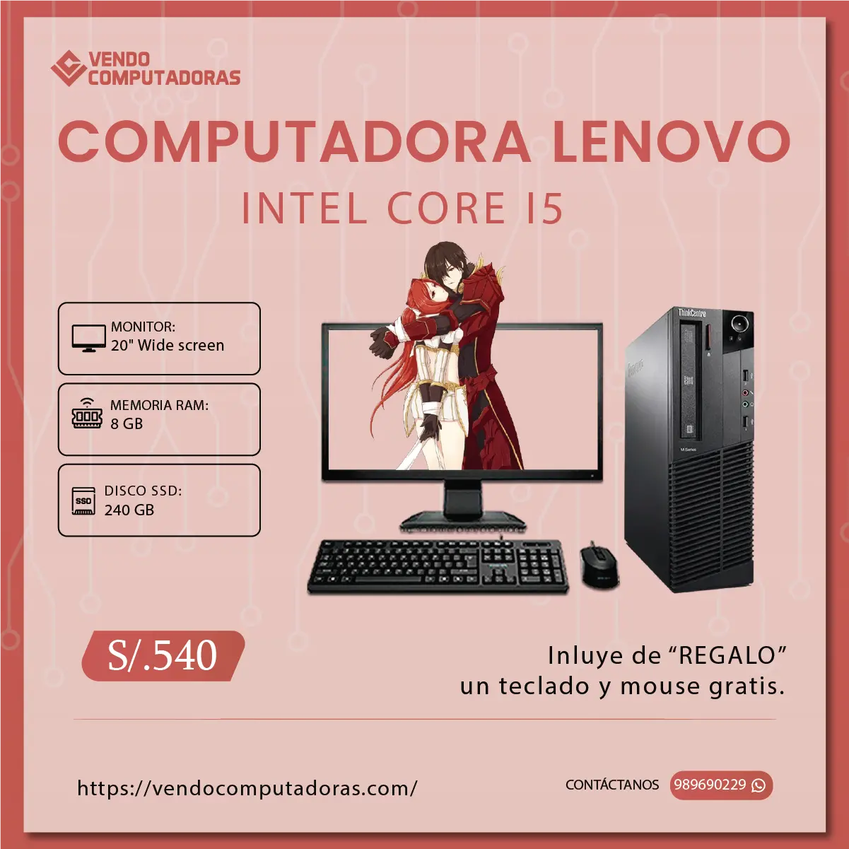 Tu nueva computadora lista para trabajar y jugar