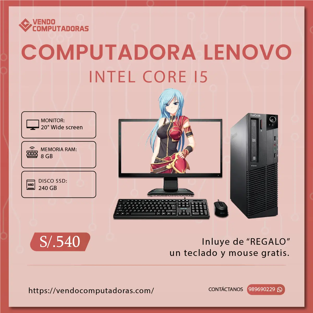 Tu nueva computadora lista para trabajar y jugar