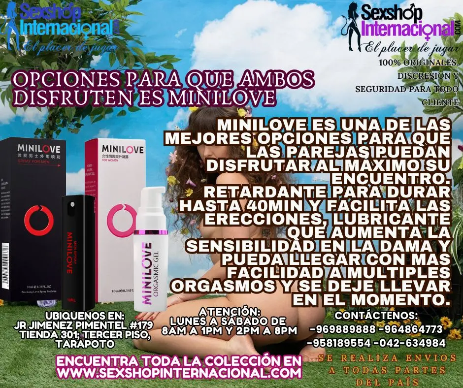 opciones para que ambos disfruten es minilove lub y retardante