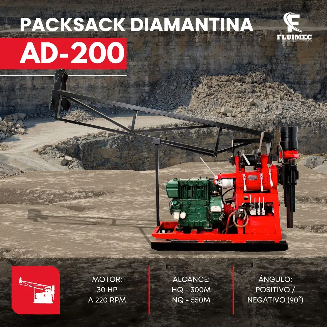 PACKSACK DIAMANTINA FL-200 equipo para mineria 
