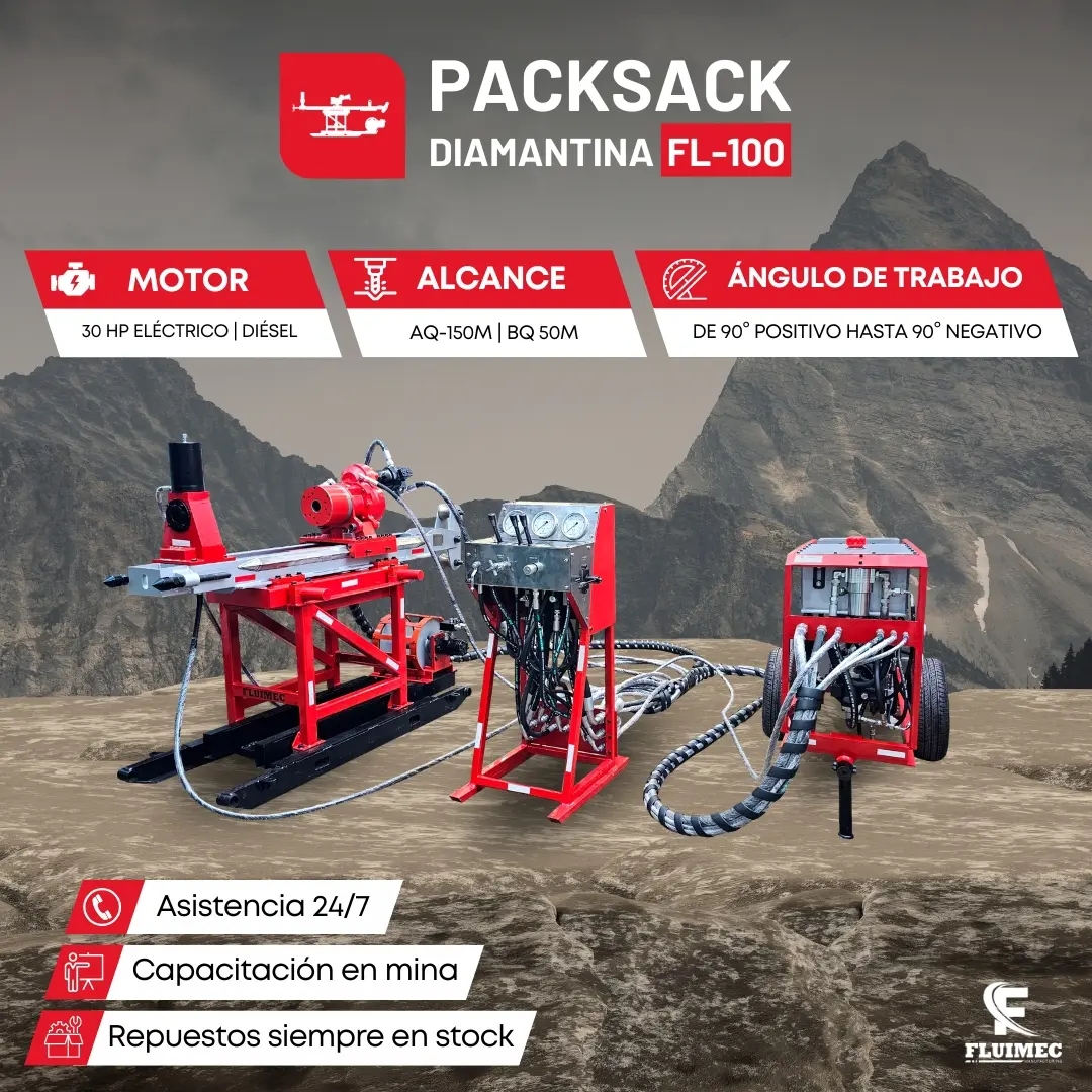 PACKSACK DIAMANTINA FL100 equipo para industria minera 