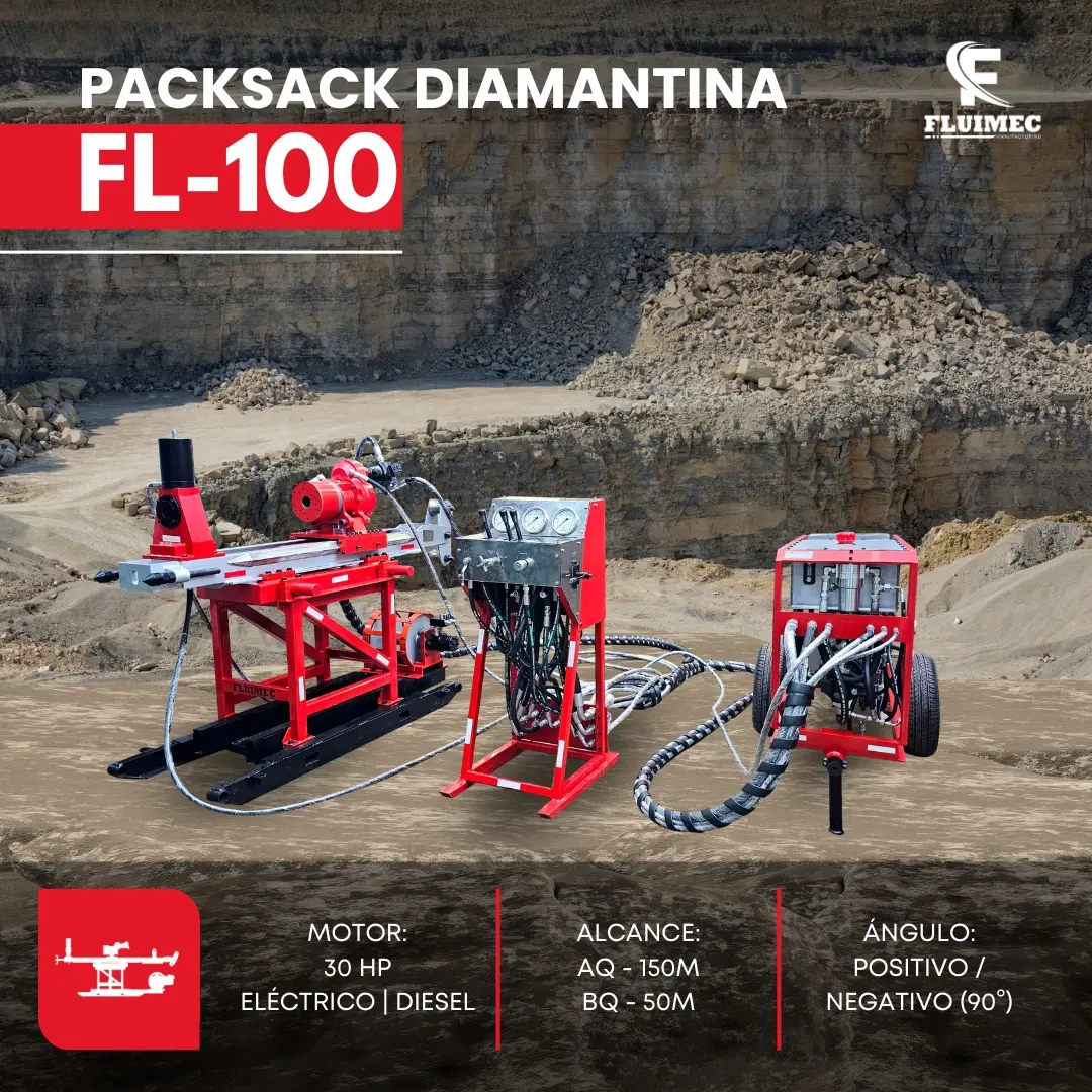 PACKSACK DIAMANTINA FL100 equipo para industria minera 