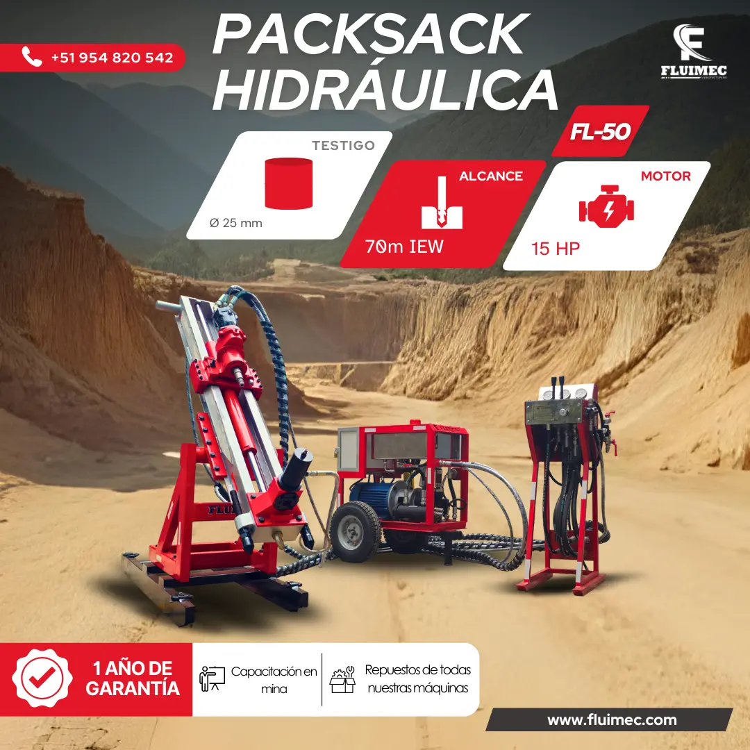  PACKSACK HIDRÁULICA FL50 TRABAJOS EN SUPERFICIE 