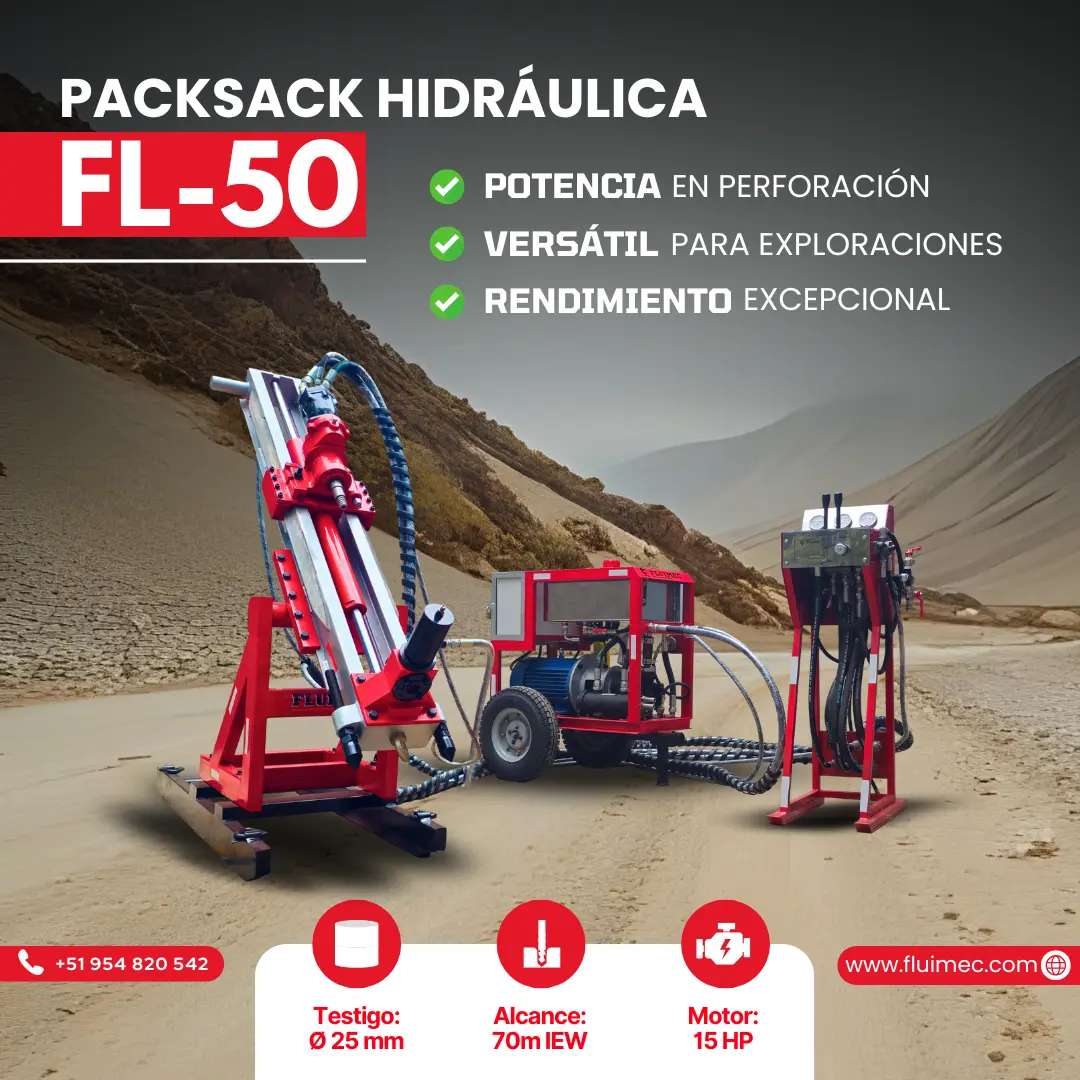  PACKSACK HIDRÁULICA FL50 EQUIPO PARA INDUSTRIA MINERA 