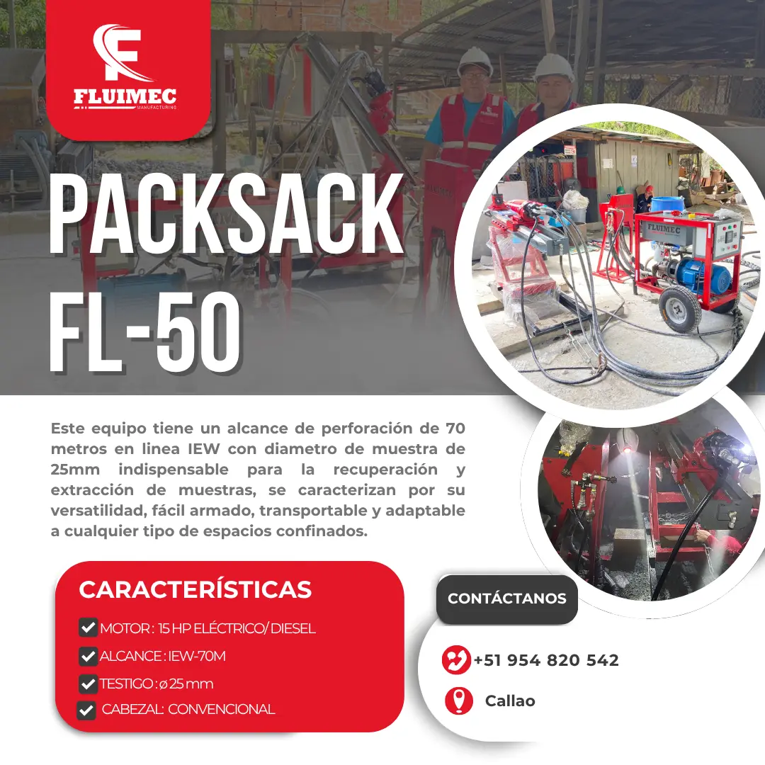 PACKSACK HIDRÁULICA FL50 mineria 