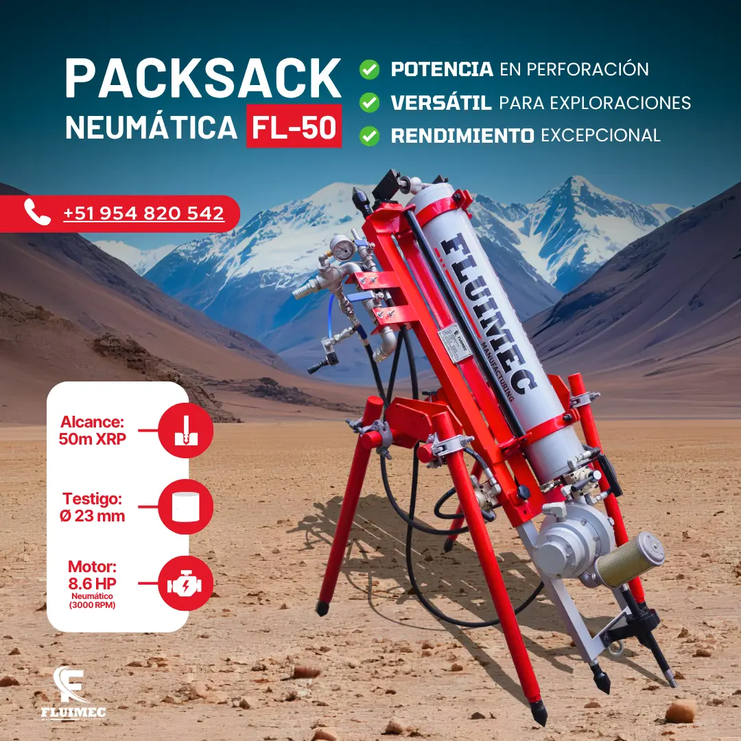 PACKSACK HIDRÁULICA FL50 TRABAJOS EN MINERIA
