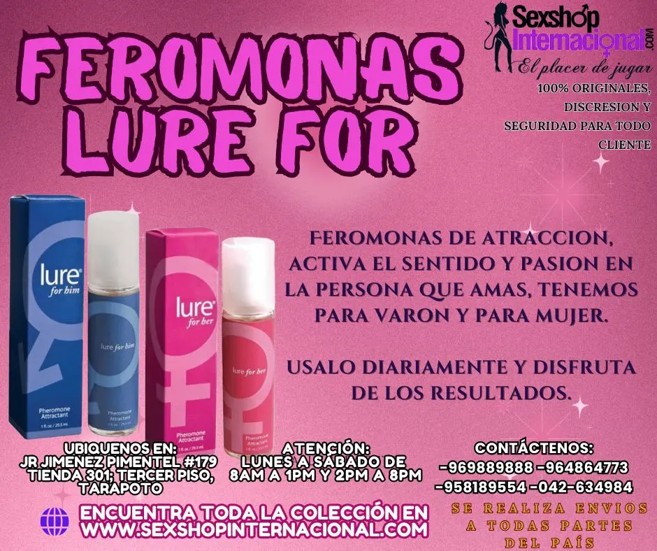 FEROMONAS DE ATRACCION PARA DAMA Y CABALLERO TARAPOTO SEXTOYS
