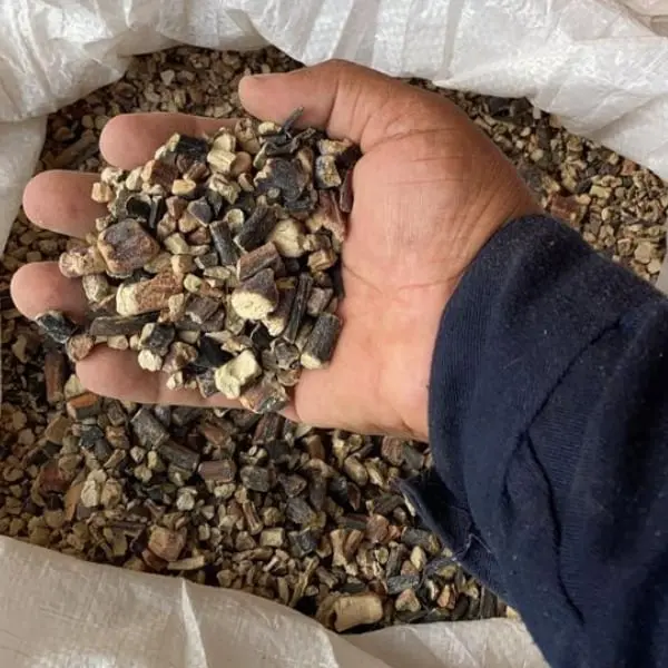 seaweed lessonia trabeculata brown chopped from peru