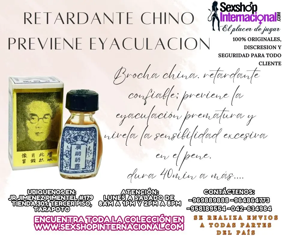 RETARDANTES BROCHA CHINA DURACION GARANTIZADA EN TARAPOTO SEXTOYS