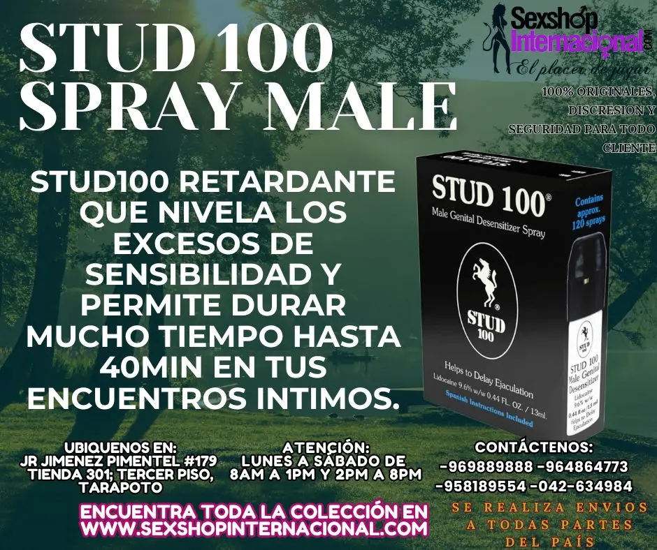 STUD100 RETARDANTE CON MAYOR DURACION Y MENOS SENSIBILIDAD EN TARAPOTO SEXTOYS
