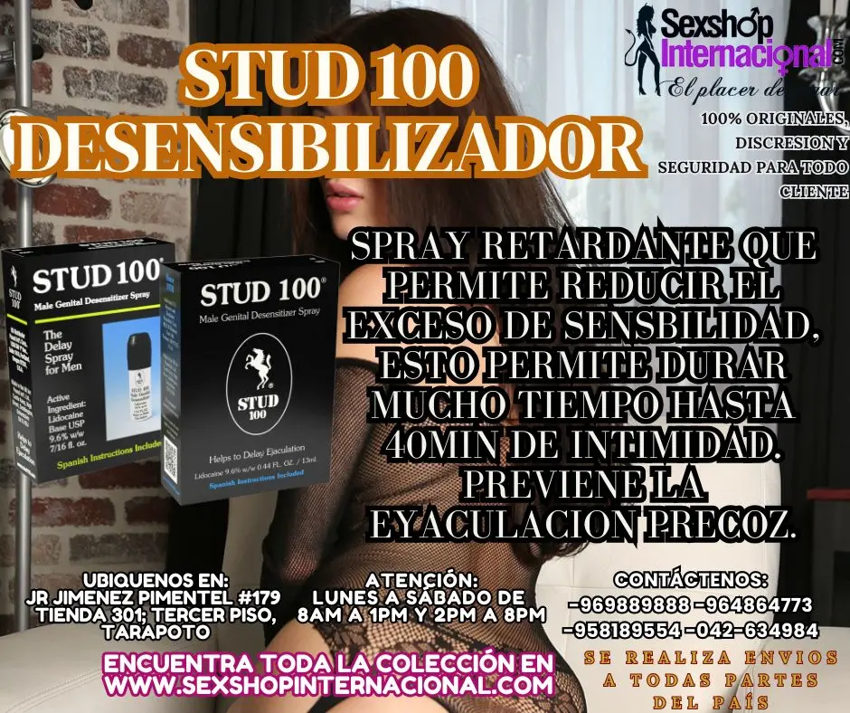STUD100 MEJORA TUS ENCUENTROS MAS DURACION EN TARAPOTO SEXTOYS