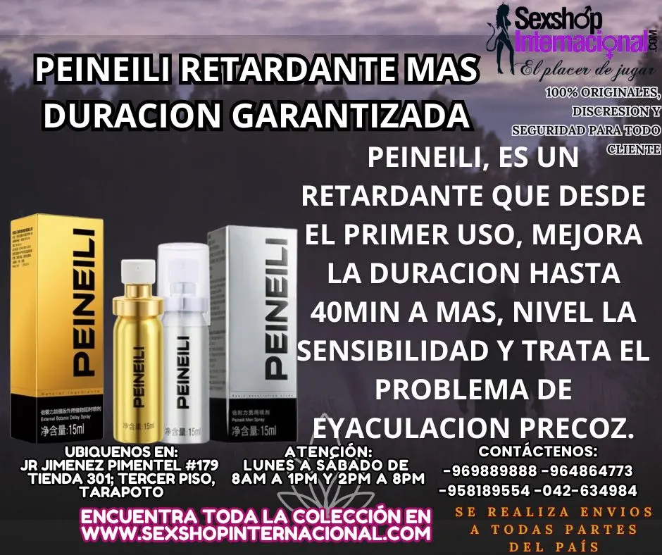 PEINEILI RETARDANTE MAS DURACION GARANTIZADA EN TARAPOTO SEXTOYS