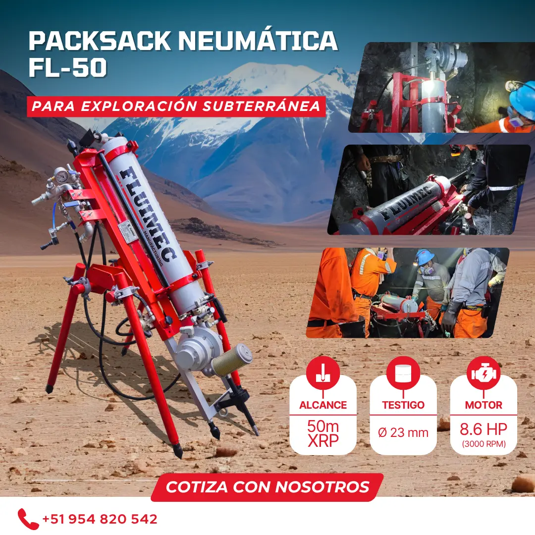 PACKSACK NEUMÁTICA FL50 Trabajos en superficie 
