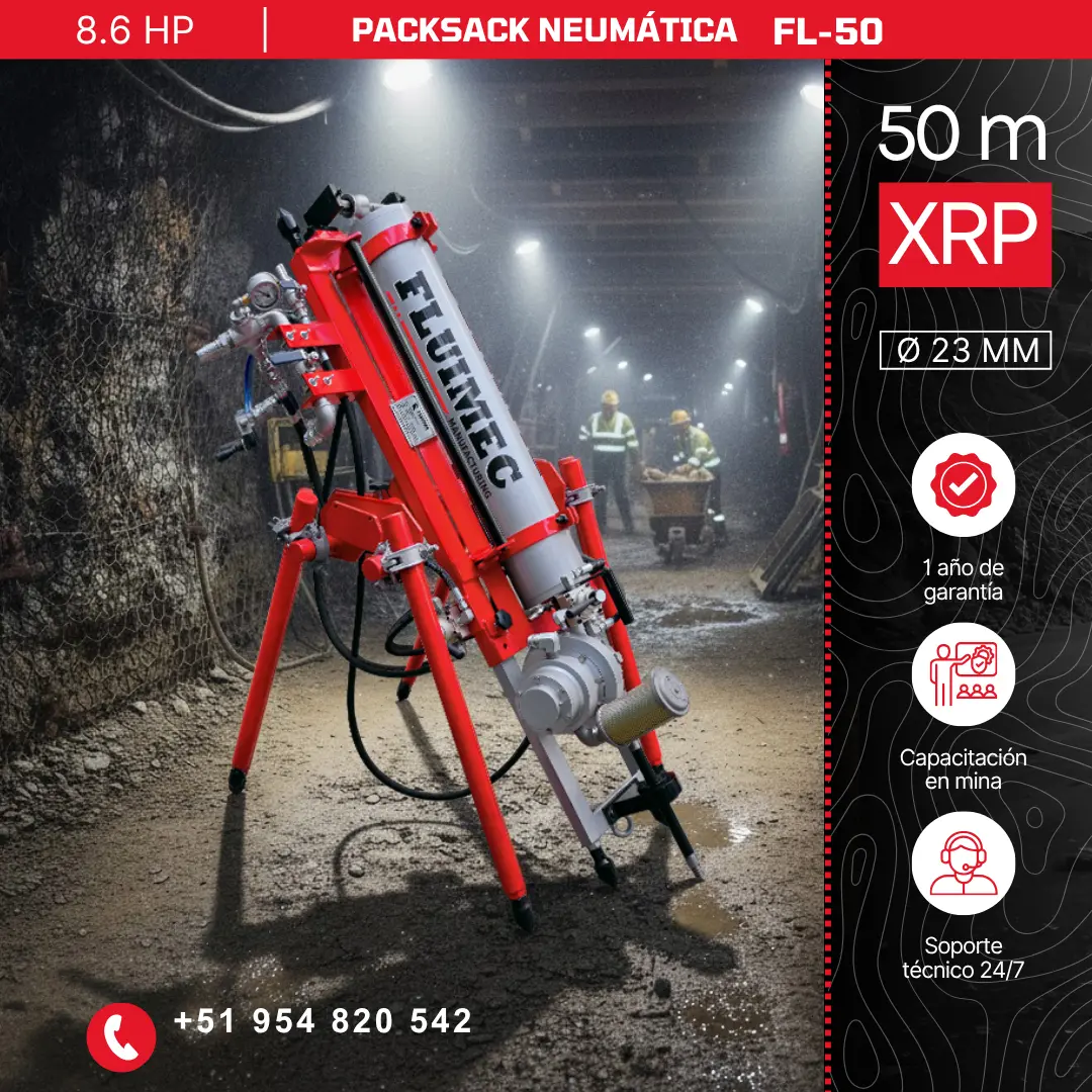PACKSACK NEUMÁTICA Fl-50 equipo para mineria 