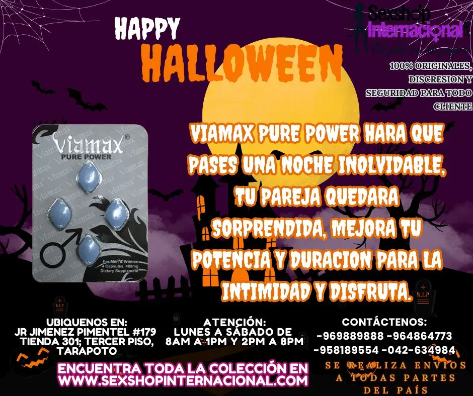 potenciador sexual viamax pure power asusta en halloween tarapoto sextoys