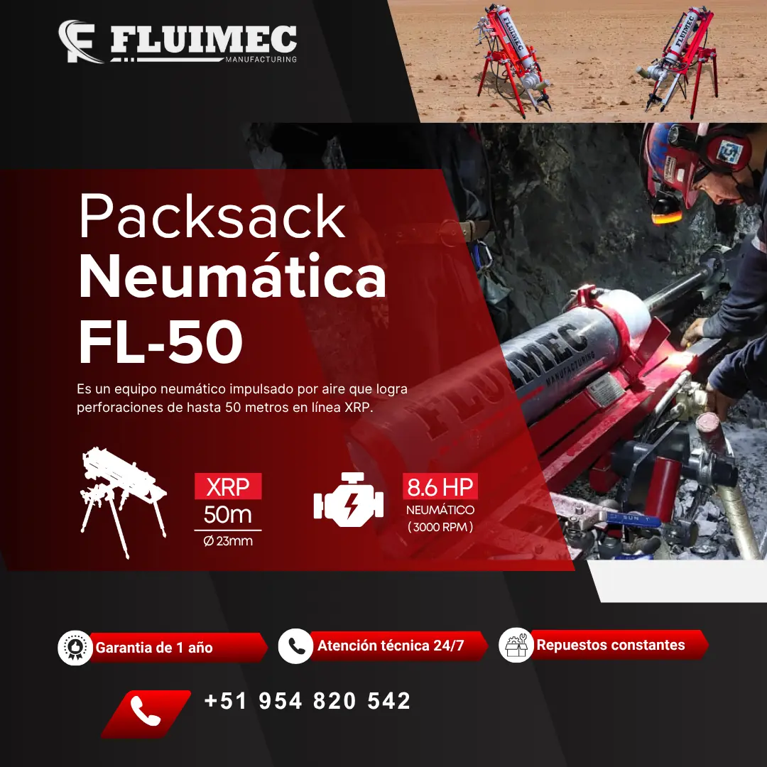 PACKSACK NEUMÁTICA FL50 trabajos en superficie 